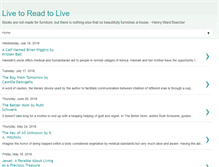 Tablet Screenshot of livetoreadtolive.com